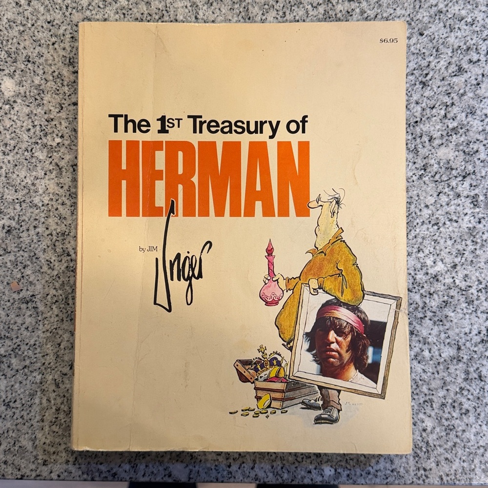 Autographed edition Jim Unger The 1st Treasury of Herman Andrews and McMeel 1979